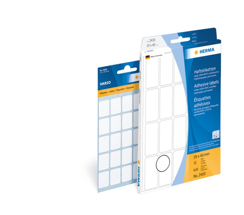 VARIO standard etiketter hvit 5x35 strips (252 stk) 10 pakk