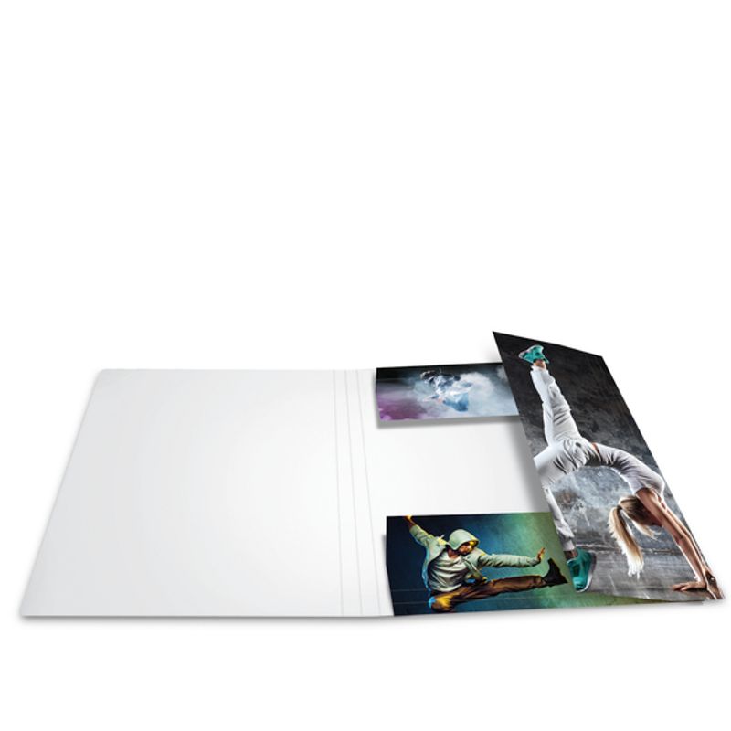 Strikkmappe i robust kartong, A4, Dans (3 pakk)