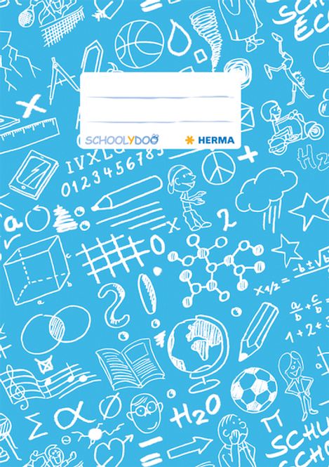 Hovedbilde SCHOOLYDOO ferdigbind til glosebok, lys blå, A5 ...