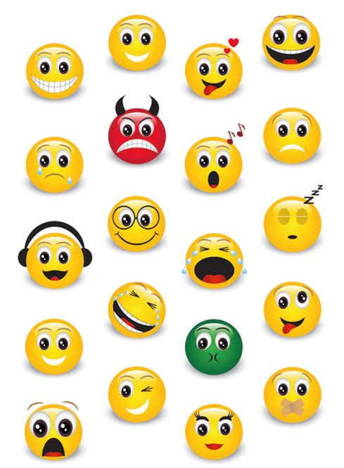 Hovedbilde MAGIC Stickers Klassiske emojier (stone), 1 ark ...
