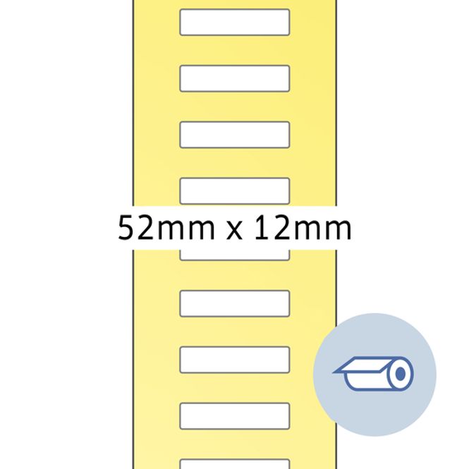 Hovedbilde HERMA etiketter på rull til varemerking, 52x12 ...