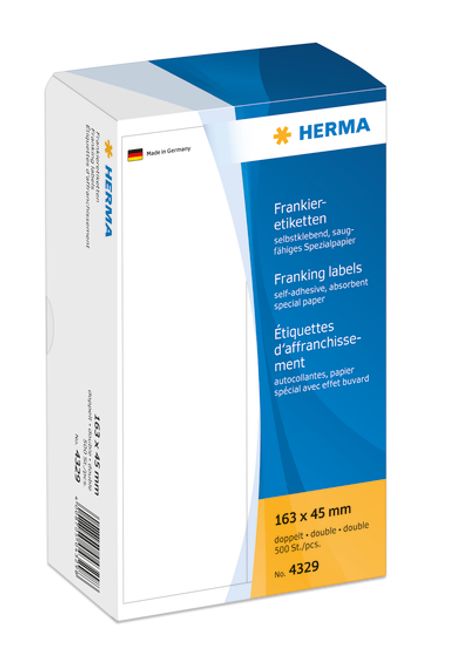Hovedbilde Frankeringsetiketter dobbel, universell 163x45 ...