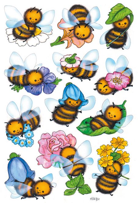 Hovedbilde DECOR Stickers  Morsomme bier, 3 ark (10 pakk)
