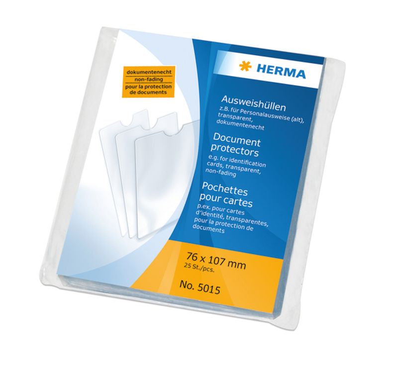 HERMA plastlommer i klar plast 76x107 mm (25 stk)