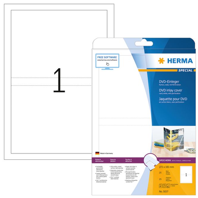 Hovedbilde SPECIAL DVD cover innlegg, 25 ark 273x183 (25 ...
