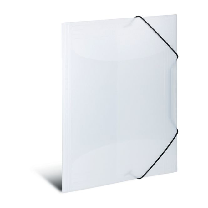 Hovedbilde Strikkmappe i transparent plastmateriale A4, hvit ...