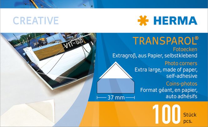 Hovedbilde TRANSPAROL fotohjørner til store bilder, 100 stk ...