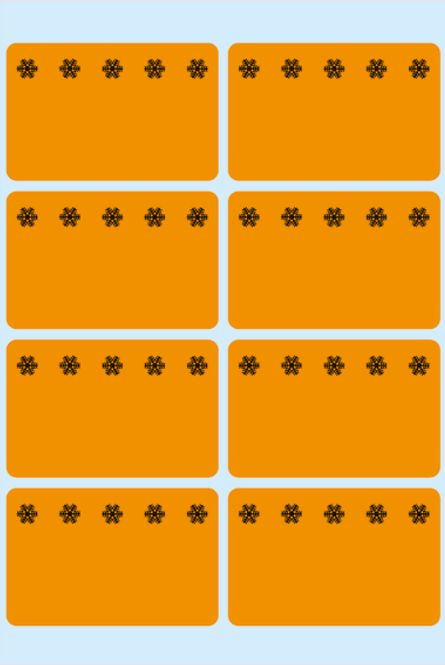 Hovedbilde VARIO fryseetiketter oransje 26x40, 48 stk (10 ...