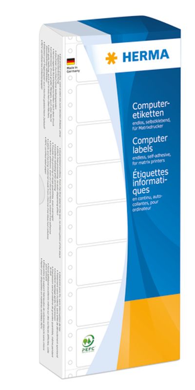 HERMA dataetiketter i bane 2000 stk, 88x35 blå