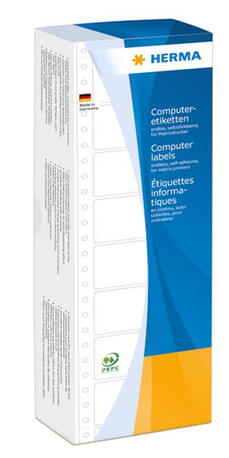 Hovedbilde HERMA dataetiketter i bane 4000 stk, 69x35